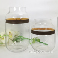 Пользовательский прозрачный цилиндр стеклянный ваза для домашнего декора